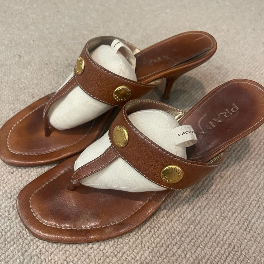 Prada kitten heels sandal